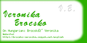 veronika brocsko business card